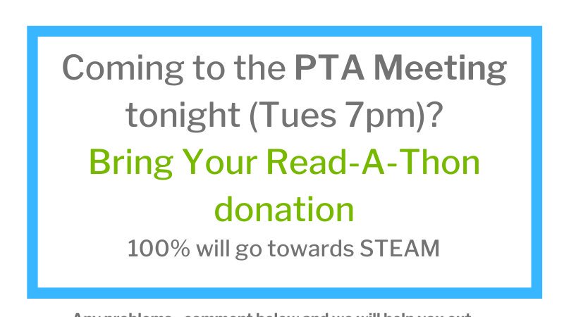 Read-A-Thon update at the PTA meeting! <a href="/FranconiaES/">Franconia Elementary</a>
