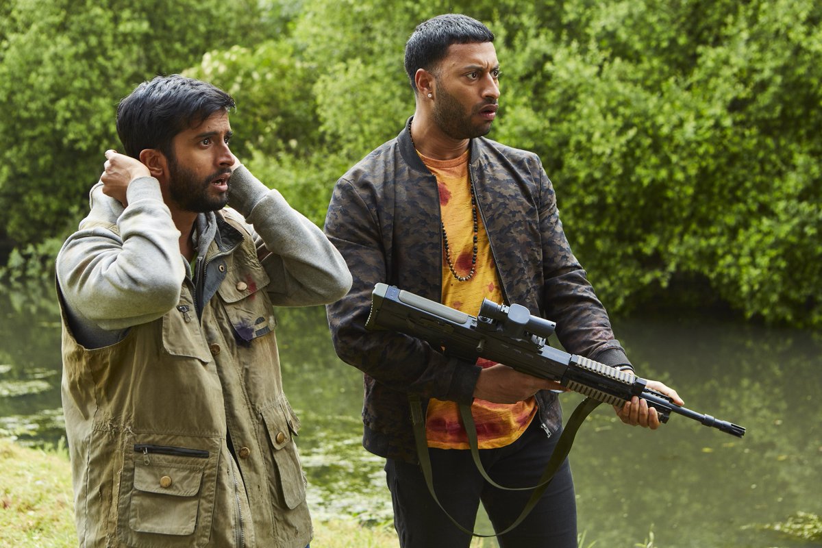 Are these two going to get the gang out of a scrape this evening... find out in the last episode of #Zomboat! tonight at 10pm @itv2 for the slowest #zombie chase out of #Birmingham <a href="/hamzajeetooa/">Hamza Jeetooa</a> <a href="/Ryan_McKen/">Ryan McKen</a>