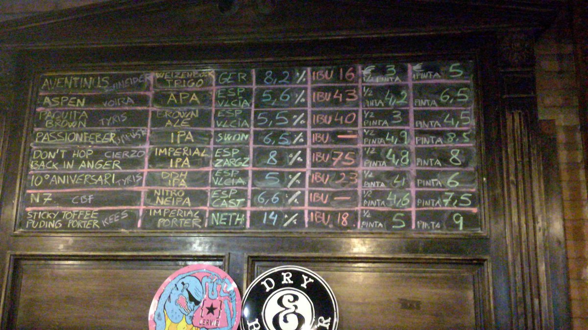 Y estrenamos Aspen en otra de las catedrales de la #CraftBeer en Valencia, The Market!!

Pasen y disfruten