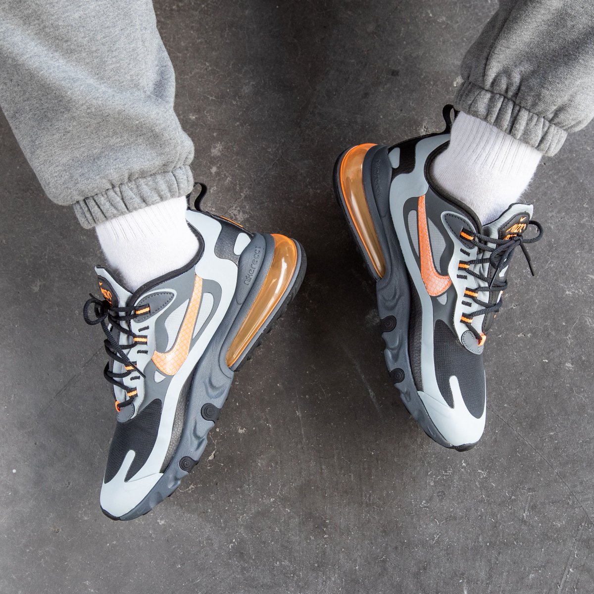 nike air max 270 react winter on feet