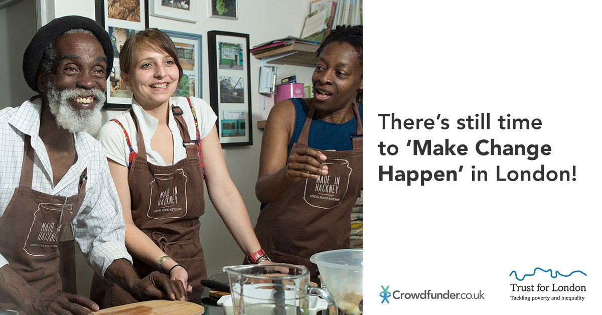 crowdfunderuk's tweet photo. 💪 There's still time to make change happen!

We’ve teamed up with @TrustforLondon to offer up to £10,000 in funding to community groups and organisations which are tackling poverty and inequality in outer #London!

👉 https://t.co/IgrRA4ZeFr https://t.co/C6rKlaVRst