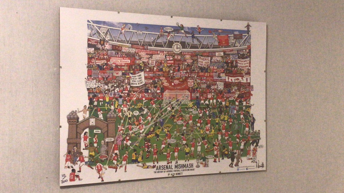 jamescrosbie's tweet photo. @footymishmash so so happy with my #Arsenalmishmash! Quality and captures all the iconic moments. Thank you @nicolecobb84 so so much ❤️ https://t.co/C8N1KXeE8L