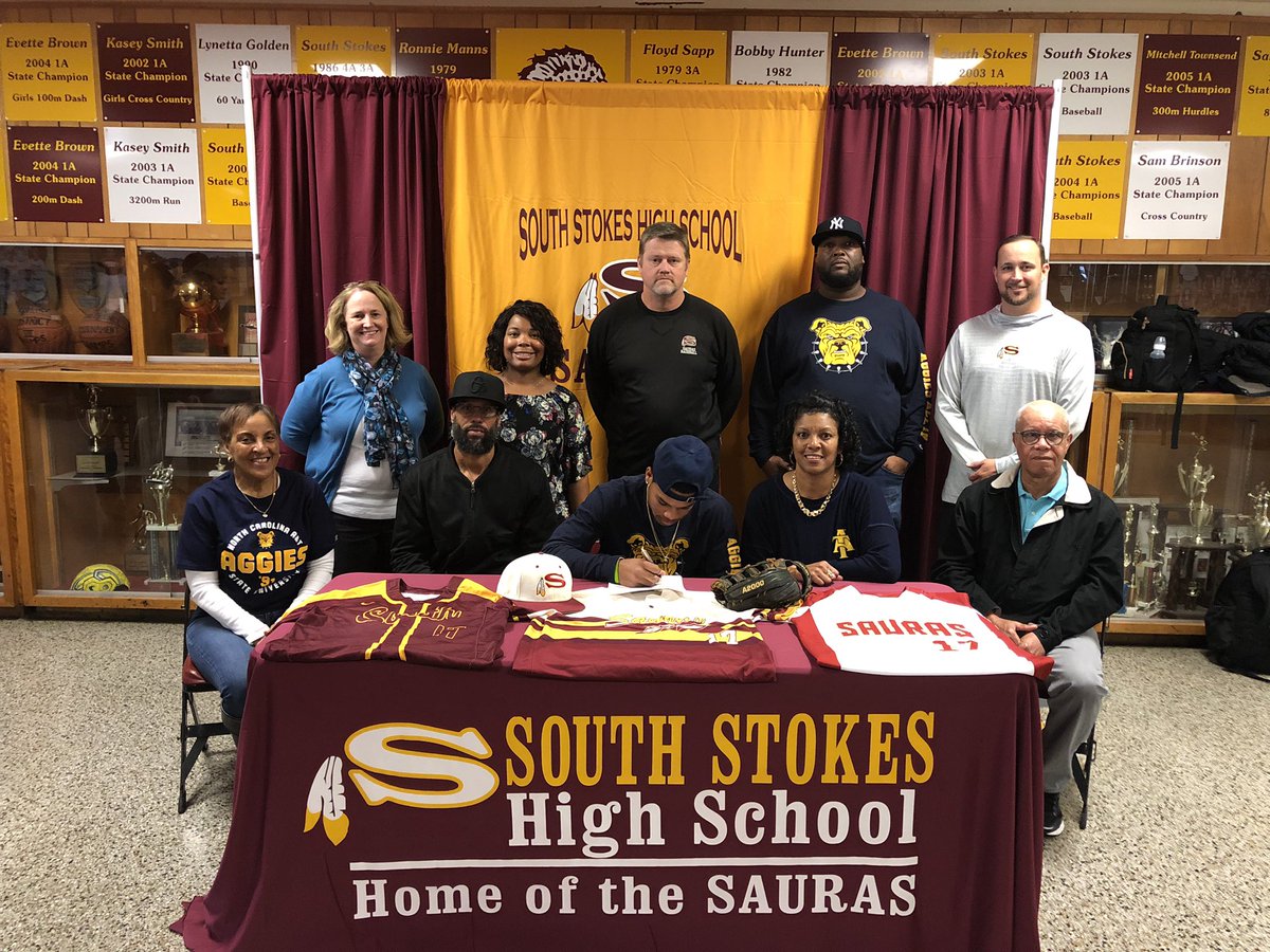 SauraPride's tweet photo. Congratulations  to Shemar Dalton!  He has signed a letter of intent to play baseball at North Carolina A&amp;T University! https://t.co/h0s1c15Tae