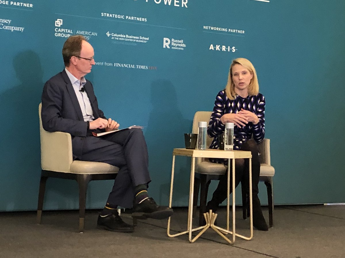 Brandometry1's tweet photo. @marissamayer joined google when it was 8 people strong! @FTlive #women https://t.co/AvUH6BQUGL