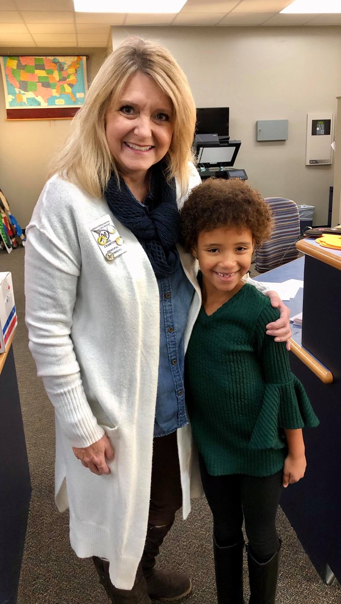 Samira, second grade student in Mrs. Bell's class, was thrilled to be principal for the day <a href="/NWH_Elementary/">Rita Persons ELL Supervisor/Instructor @MHPS</a> today! Samira is the daughter of Stephonie and Travis Ifland. She loved working with the amazing <a href="/lauriecramton/">Laurie Cramton</a> today! <a href="/Dr_JakeLong/">Jake Long</a>