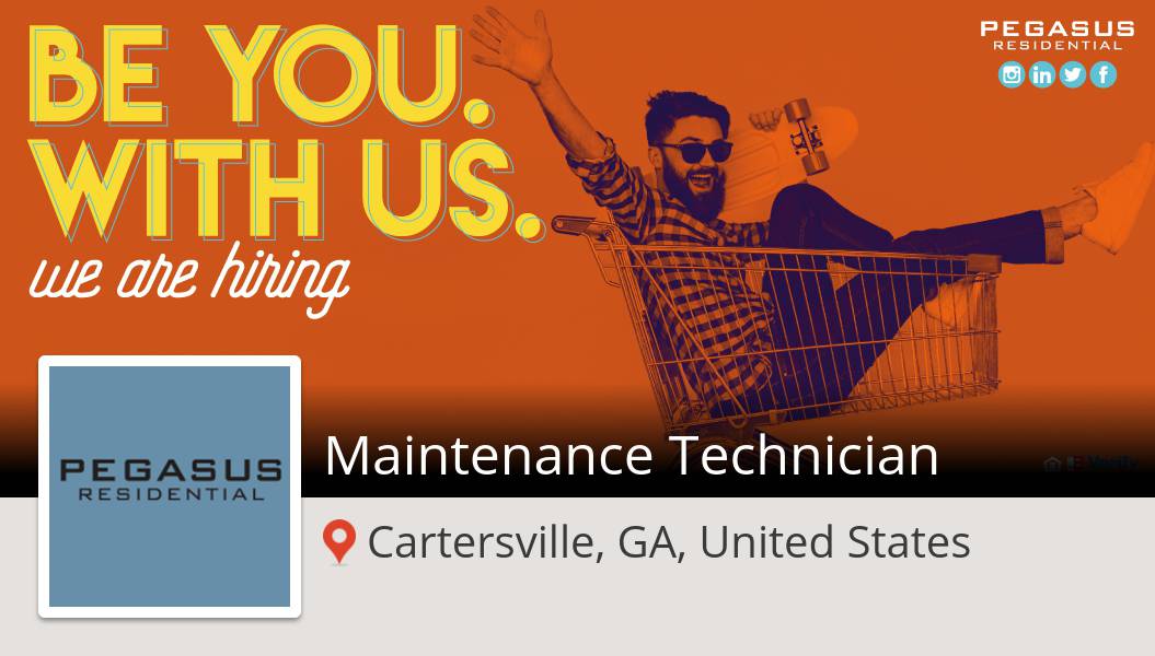 #PegasusResidential is looking for a #Maintenance #Technician in #Cartersville, apply now! #job workfor.us/pegasusresiden… #pegasuspower #wemakepigsfly