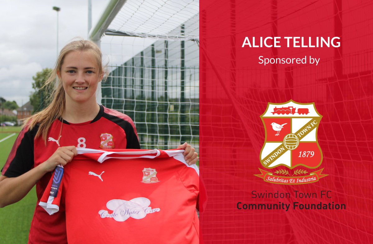 SwindonTownWFC's tweet photo. 🔴⚪️ 19/20 player sponsor 

The versatile @AliceTelling sponsored by @STFCfoundation

Thank you for your support

#ProudToBeSwindon https://t.co/QcJ4R05sgf