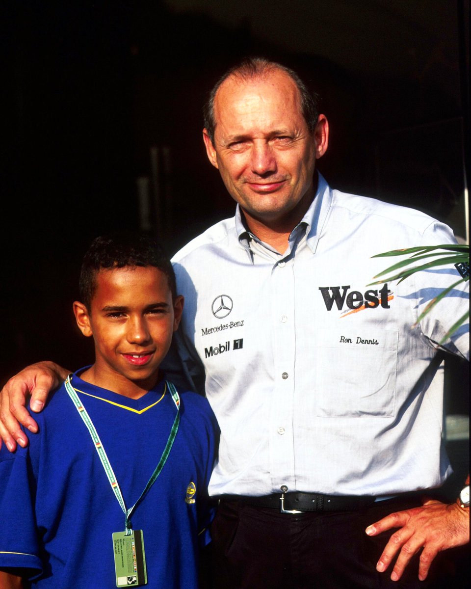 MercedesAMGF1's tweet photo. 💬 “I got a text from Ron. I want to send him my love and say thank you so much for spotting me when I was 10-years old and believing in me.

“Without Ron supporting me in the beginning I probably wouldn’t even be here.” - @LewisHamilton https://t.co/V1daDlcXcG