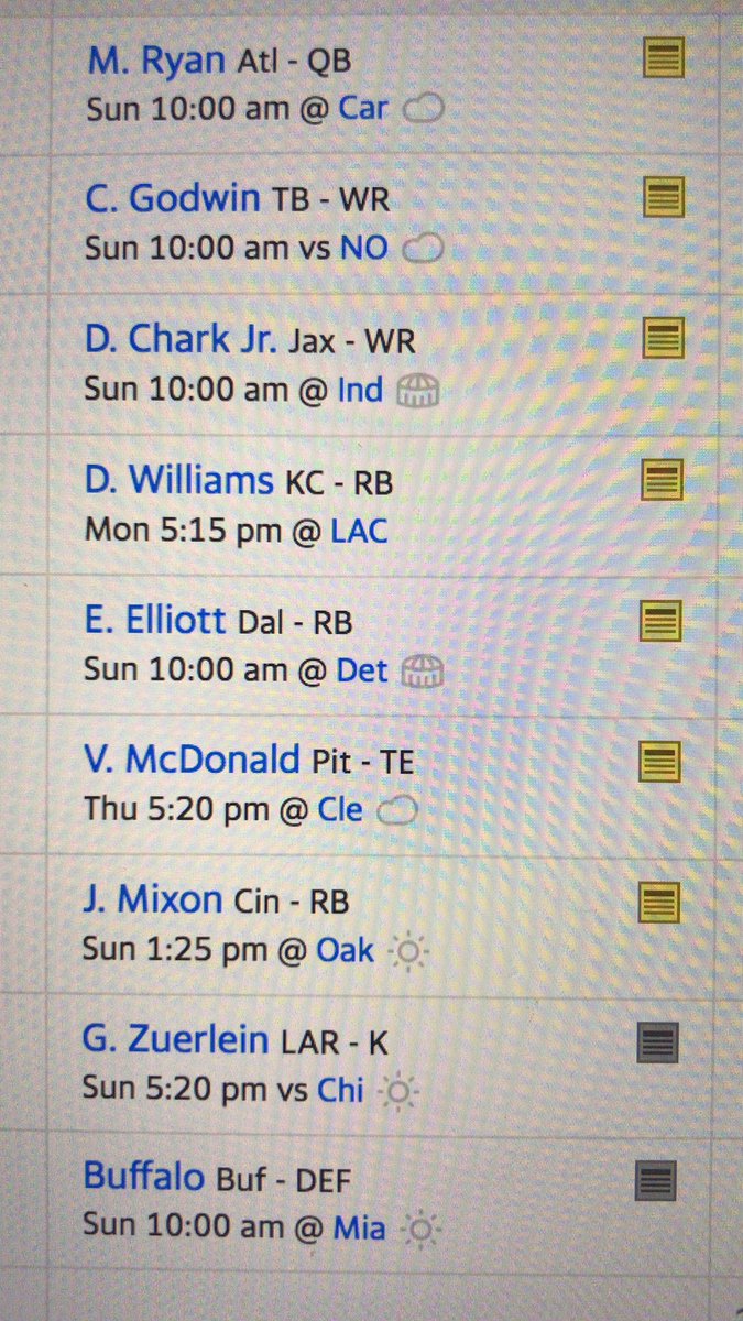 space_dallas's tweet photo. WEEK 11 PREVIEW: 

As of right now chances to win are tied 50-50 for both DSC and NYP 

DSC ROSTER https://t.co/GOS0qutXti