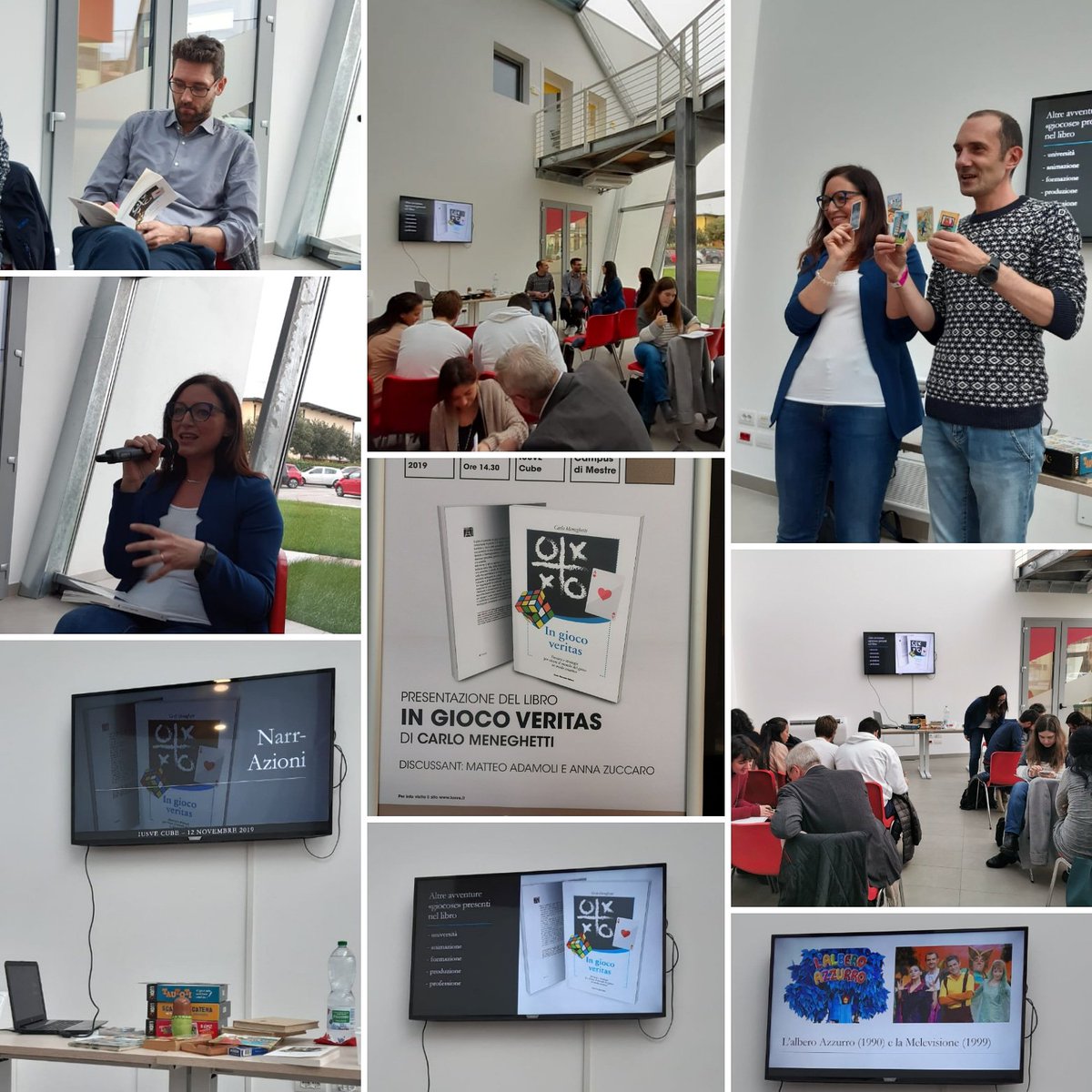 CarloMeneghett1's tweet photo. Oggi abbiamo condiviso il mondo del gioco #ingiocoveritas @DarioFlaccovio, grazie a @La_Zuccaro, @matteoadamoli, @sanaviomarco @IUSVEcuberadio e a tutto lo @IUS_VE https://t.co/6rLZIgH2Yy