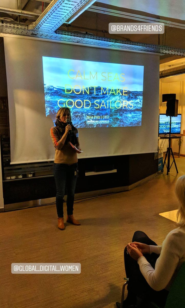 Calm seas don't make good sailors - Thema der heutigen #Keynote unserer #CEO Nina Pütz beim #globalafterwork Event von <a href="/gd_women/">Global Digital Women</a> #gdwxbrands4friends #GDWinBER