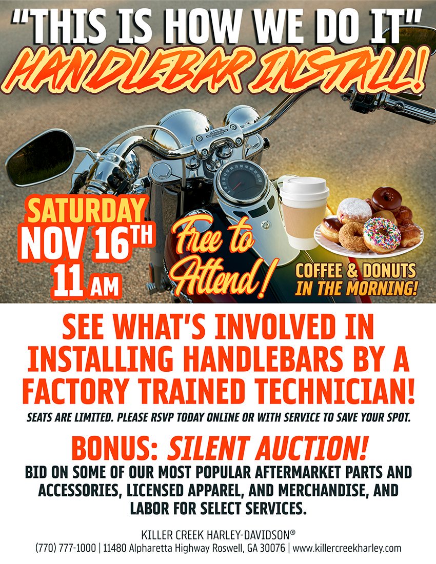 This Saturday, join us for our This Is How We Do It: Handlebar Install Workshop from 11am - 3pm! We'll have coffee and doughnuts in the morning at this free workshop, and a silent auction! Space is limited, RSVP today! 👉  bit.ly/KCHDThisIsHowW…