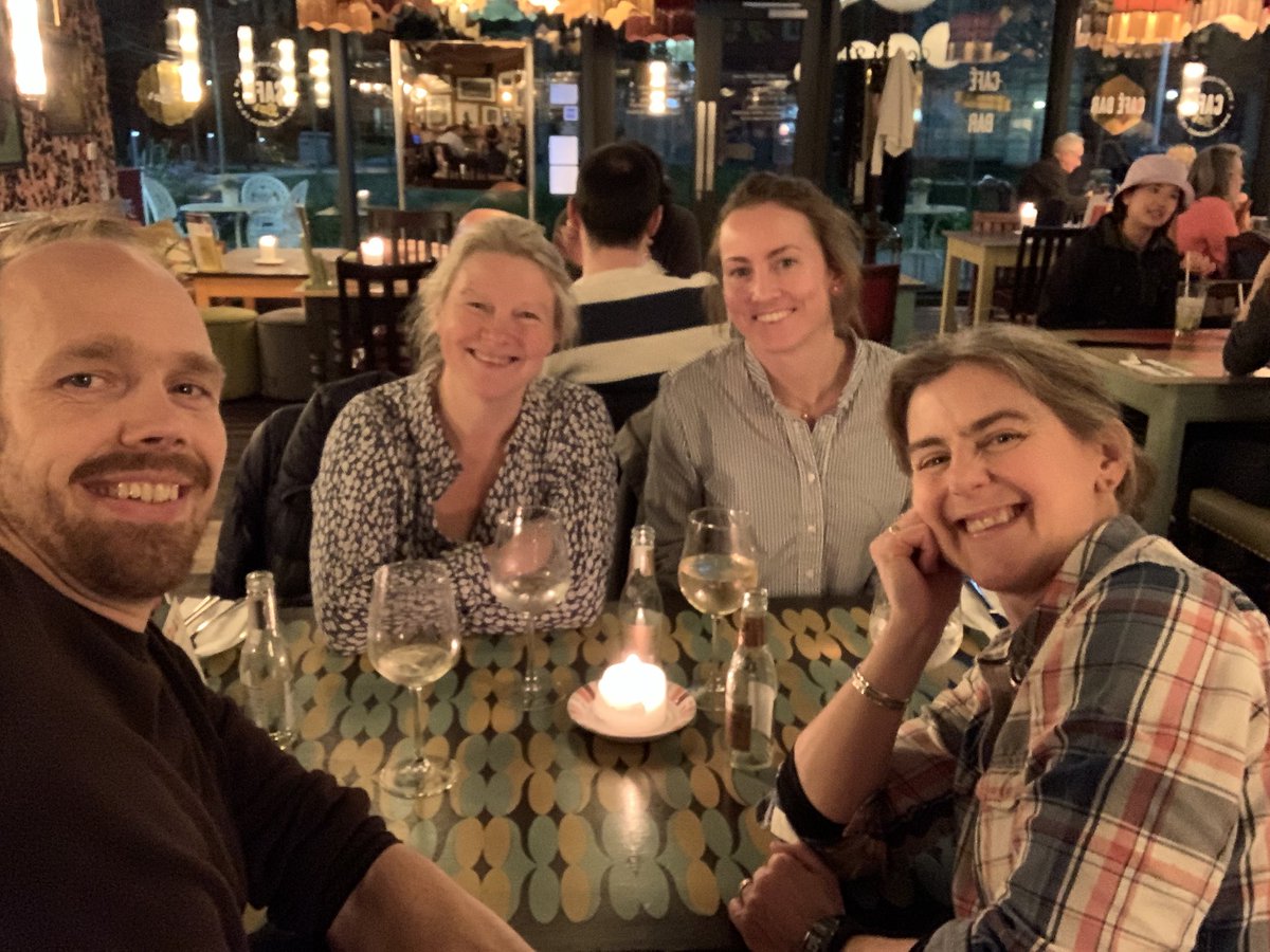 Refreshing day in Manchester <a href="/man_basins/">manchesterbasins</a> with Prof Cathy Hollis <a href="/carbonatesUoM/">Cathy Hollis</a>, Prof Fiona Whitaker <a href="/BristolUni/">University of Bristol</a>, PhD student <a href="/VildeDimmen/">Vilde Dimmen</a> <a href="/BergenBasins/">Univ Bergen Basins</a>, and Prof Pete Burgess <a href="/geopeteal/">Peter Burgess</a> <a href="/LivUni/">University of Liverpool</a> 🤓 Now enjoying post-work drinks🥳🤩🤗 #RubarbGin #WomenInSTEM
