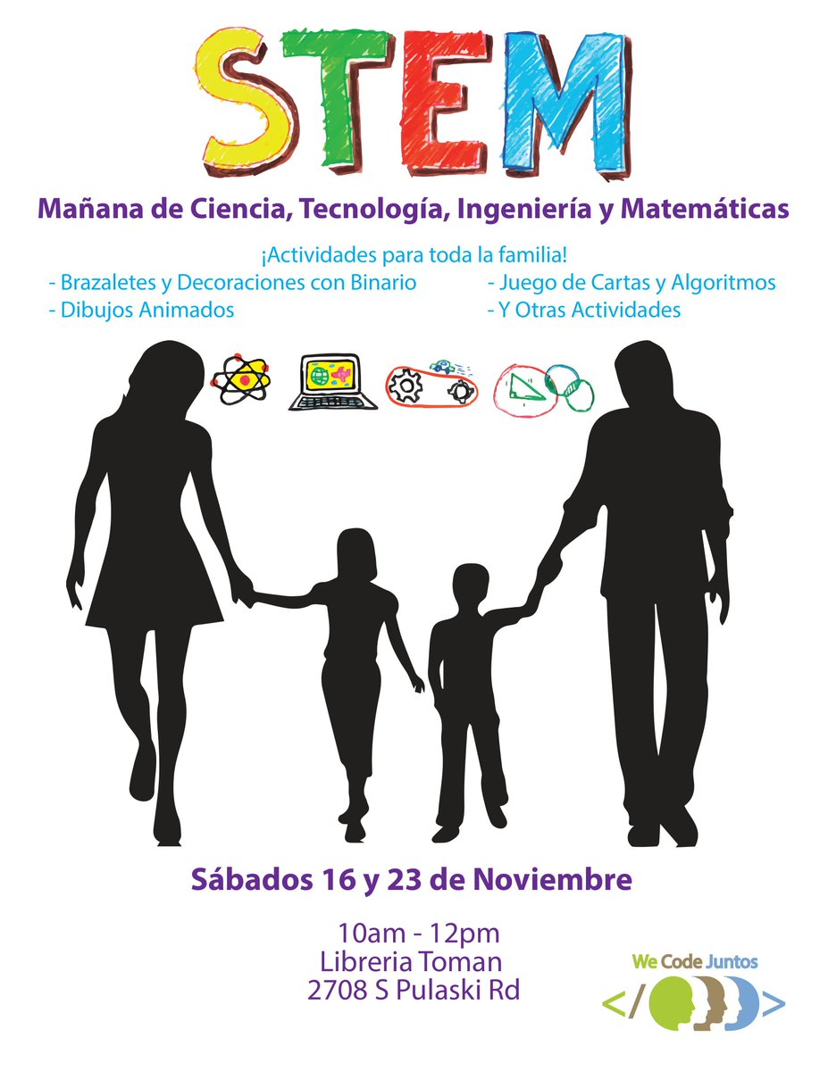 UPLatinCenter's tweet photo. Join us this Saturday and the next for some STEM, youth driven workshops! Bring your family to explore different concepts through fun activities, while enjoying some snacks and drinks! We'll see you at Toman Library at 10am! 🧠✨😁 https://t.co/R6oCXu7UAN