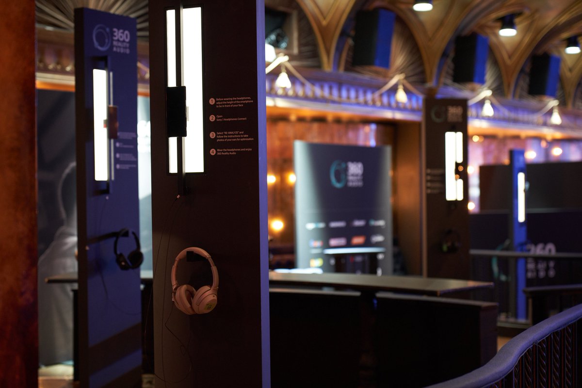 SonyHall's tweet photo. @Sony recently announced its latest project at Sony Hall. This 360 Reality Audio is a new music experience that uses Sony's object-based spatial audio technology! 🎧 Check out @markronso's first impressions here: https://t.co/kqs5evkyzu #360AR https://t.co/w7MVGt5ccY