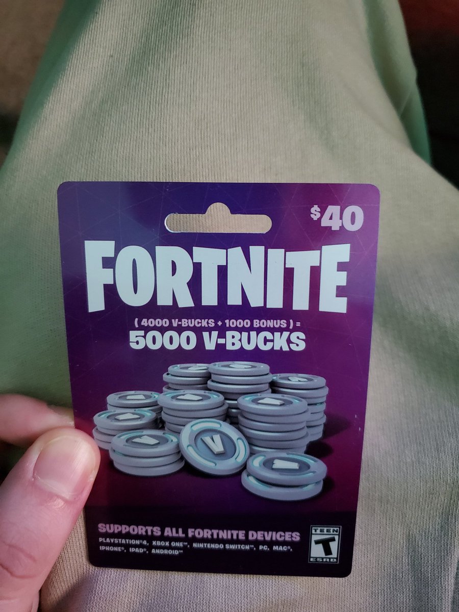 Homeofgames Auf Twitter Hi There Gamestop Was Totally Sold Out Of 1 000 V Buck Cards So I Had To Get The 5 000 V Buck Cards Instead Hope That S Okay Drop A Like In 5