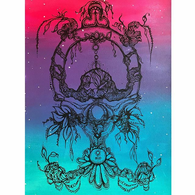 sacredhardware's tweet photo. Almost finished with this dreamy piece! This is a reproduction of a drawing I did about 5 years ago... ♥️💓✨ fun stuff .
..
.
..
.
#kellierogersart #psychedelic #art #paintings #trippy #color #magic #cosmic #cosmicart #artistsupport #artistsofinsta #blackwork #linework #psych… https://t.co/OL9eHl33VP
