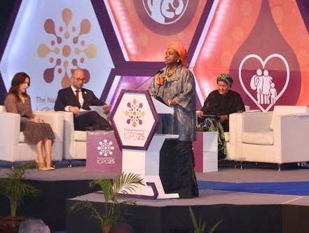 VitumbikoNamon1's tweet photo. Giving women and girls a choice entails promoting rights. Highlighted by the key delegates to the #ICPD25
#yonecofm #MacbainMkandawire https://t.co/KsnUYcTkHK