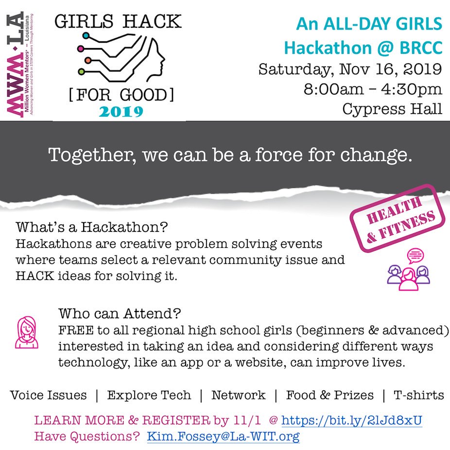 Thrilled to be a part of the upcoming "Girls Hack 4 Good" event for high school girls! #GirlsHack4Good