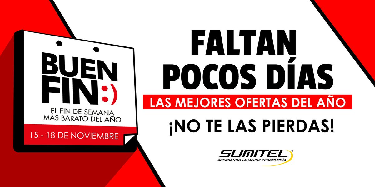 ST_SUMITEL's tweet photo. Del 15 al 18 de Noviembre Conoce las ofertas
que tenemos para ti en SUMITEL, no te quedes sin tu gadget este 2019.
Se el primero en recibir nuestras ofertas. Inscríbete aquí 👉🏽 https://t.co/1m6RBXxWSg https://t.co/SJjU3Uoo4j