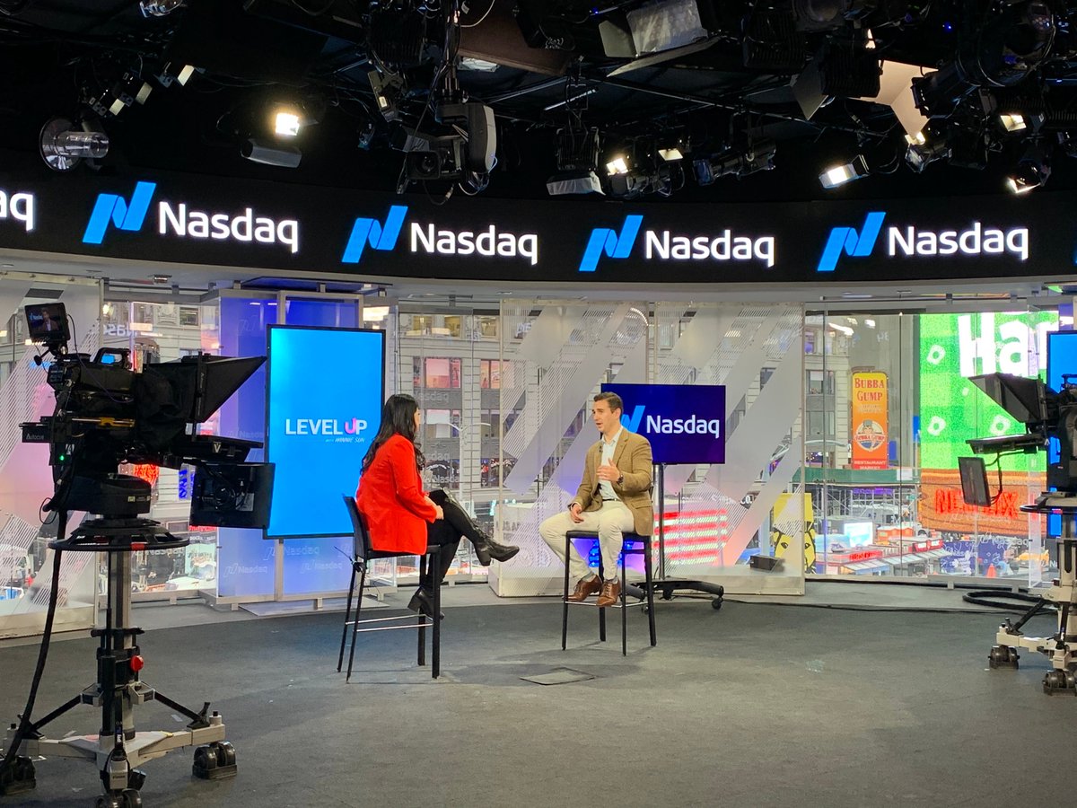 button's tweet photo. Our Co-Founder & Chief Innovation Officer @chrismaddern sat down with @winniesun in #LevelUpWithWinnieSun to talk about how @Button connects apps to one another to facilitate commerce in an action-driven internet. Catch Chris on this show airing on @KBCWtv & @Nasdaq in Jan. 2020! https://t.co/fm11pFZ7zA
