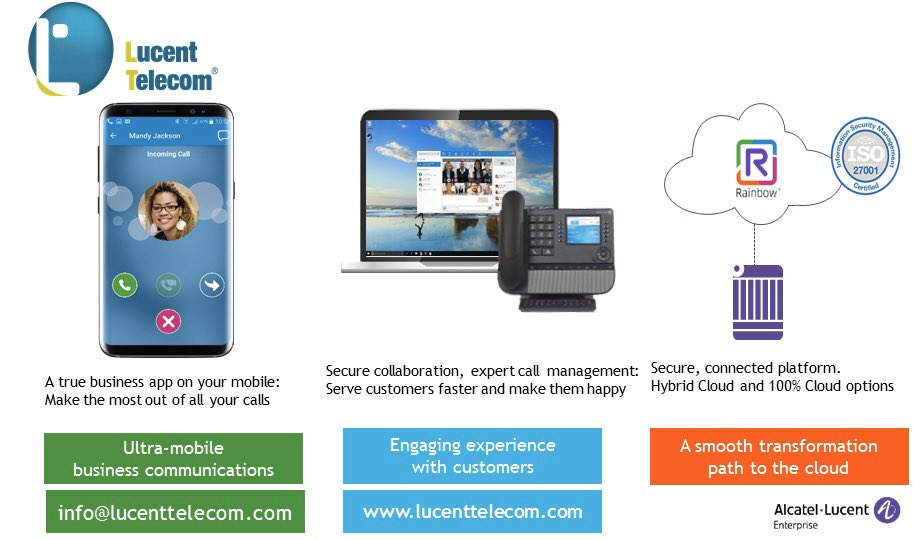 lucenttelecom's tweet photo. THE ALE Proposition: 
COMMUNICATIONS AT THE HEART OF DIGITAL TRANSFORMATION
For If you have any questions, please feel free to contact us. +20237012890
#Lucent_telecom #Alcatel_lucent #Panasonic #Avaya
#Nortel #Siemens #Access_control #call_center
#CCTV #Fire_Alarm #PBX #IP_PBX https://t.co/oebnSO4JkV