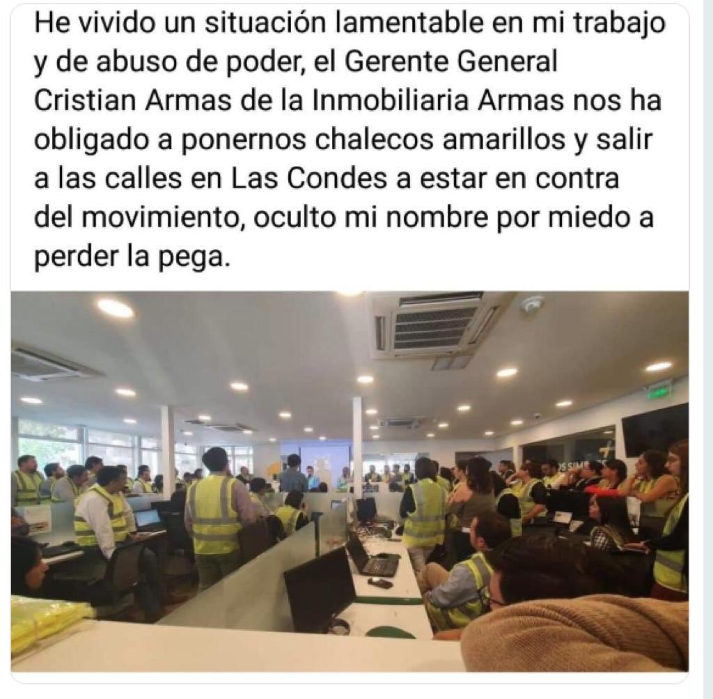 Constanza Vergaras Tweet Inmobiliariaarmas Su Gerente