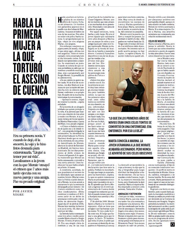 Javier Negre llamaba terroristas a los independentistas catalanes. Resulta que él ha sido condenado por terrorismo informativo. El Mundo ha tenido que reconocer que se inventó una entrevista a una víctima. Puto asco.