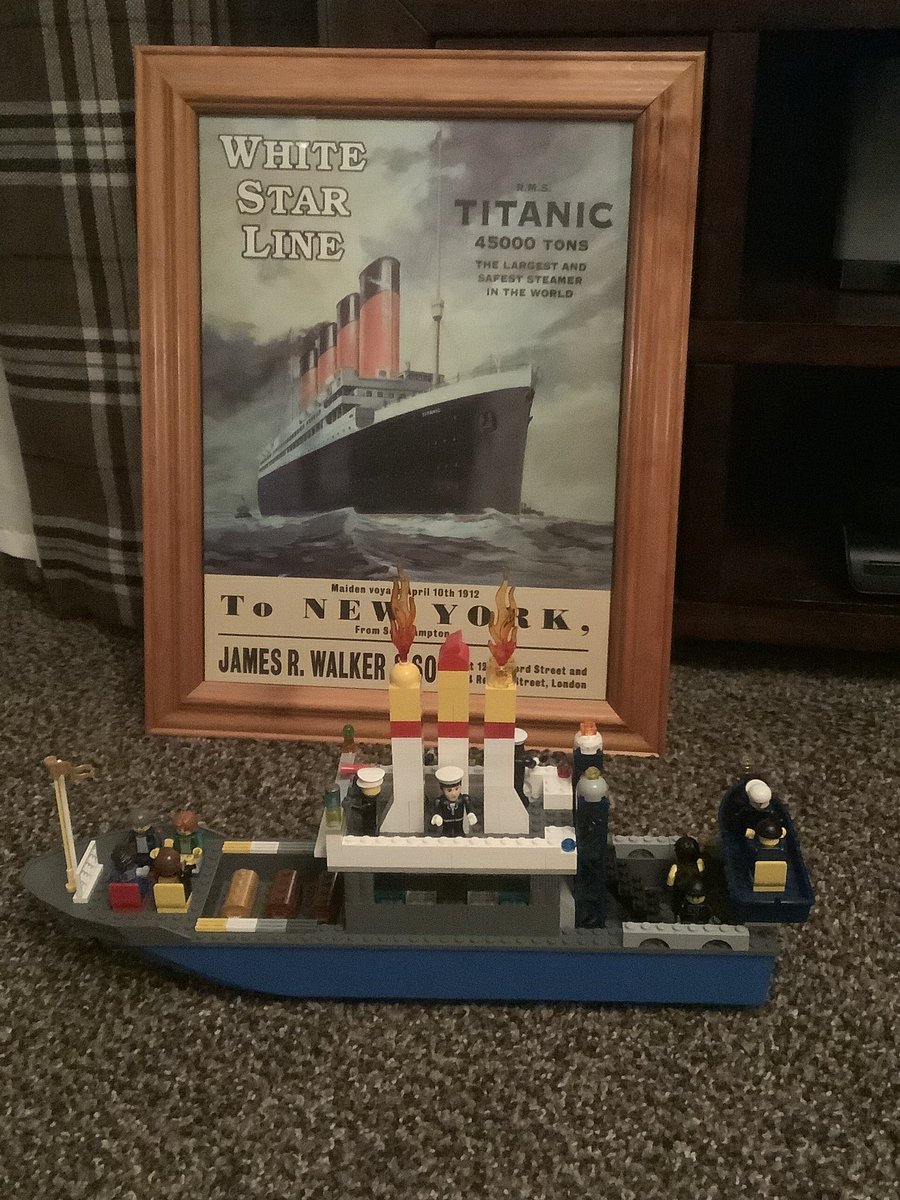 susancbrown73's tweet photo. @CarronP6 Lyndsay has built the Titanic from Lego https://t.co/mLQ2i6R87g