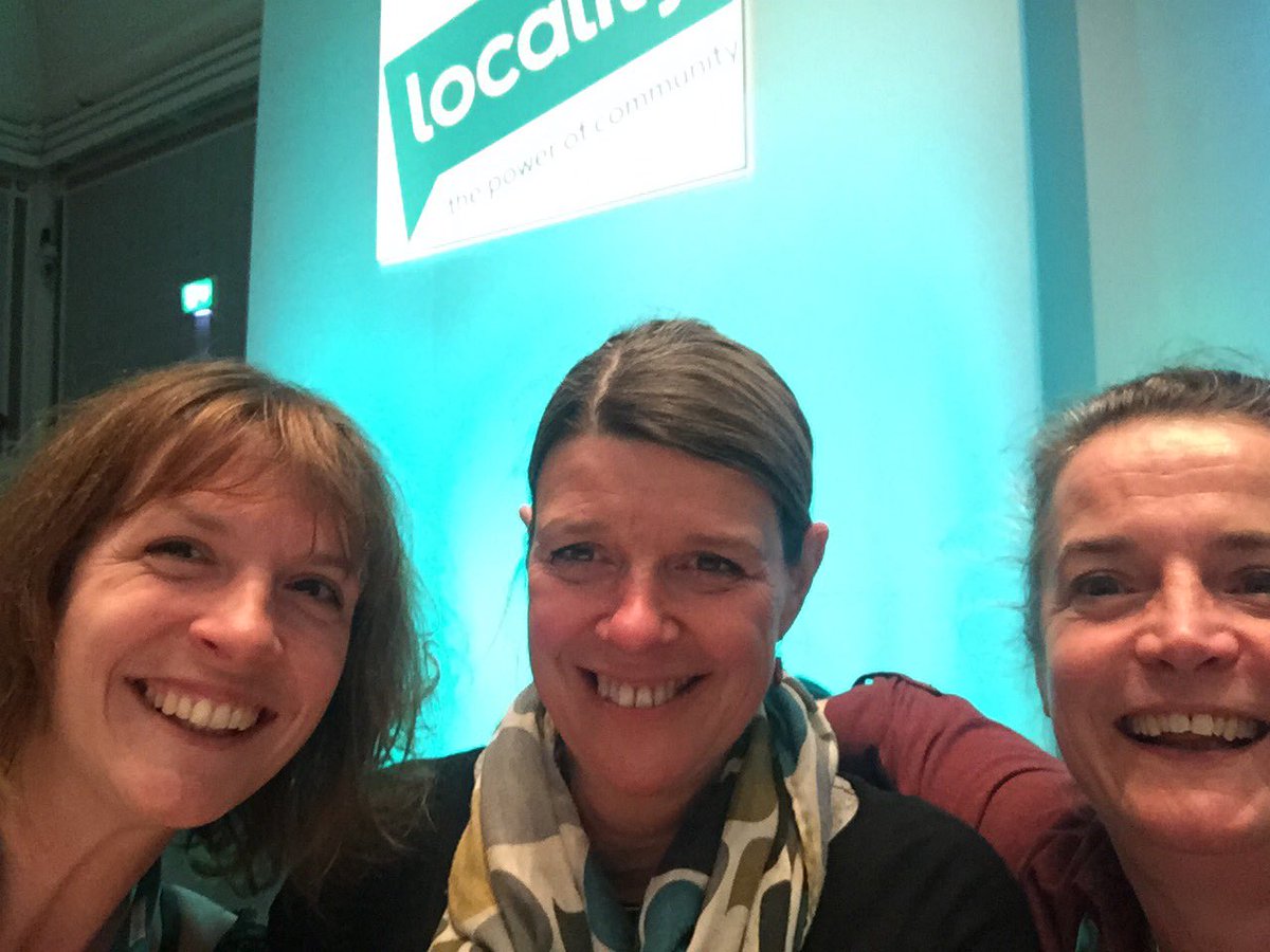 At the awards ceremony with @CamillaRooney1 and @JuliaDarby01 waiting to see whether @NEDCare will be a winner in the #powerofcommunity category. Go @NEDCare  #Locality19 #moretonhampstead  #socialcare