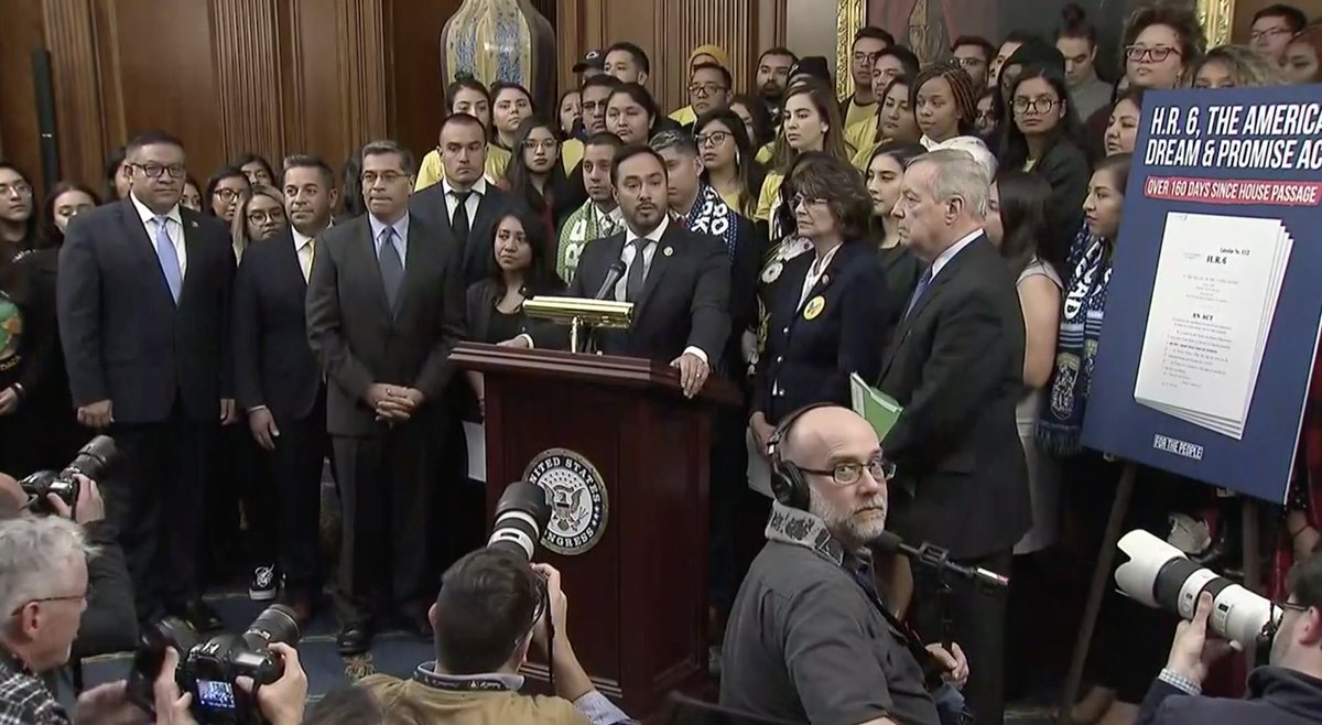 House and Senate Democrats hold a press conference to call on Senate Majority Leader McConnell to pass the Dream and Promise Act.