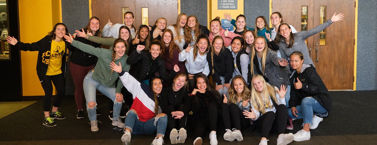 PLUNEWS's tweet photo. PLU Soccer is heading to the NCAA Tournament! On Saturday, the women travel to Texas to take on Trinity University in the first round and the men hit the road for Chicago to play North Park University, also in the first round. Attaway and good luck, Lutes! 💛🖤 https://t.co/aeGjZlLTmo
