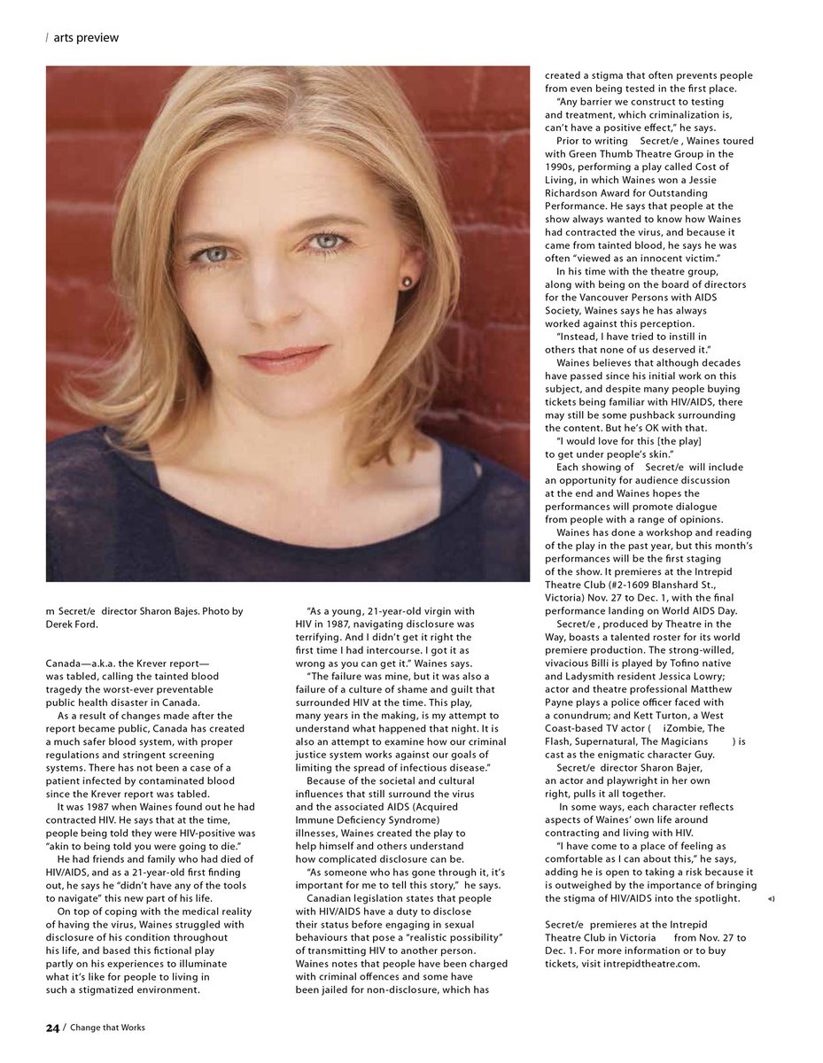 Some great ink from <a href="/MegaphoneMag/">Megaphone Magazine</a> to get under your skin.

bit.ly/SECRETE_Megaph…

Nov 27 - Dec 1
bit.ly/SecreteTix

ASL: 11/29, 8pm
VocalEye: 11/30, 2pm

<a href="/intrepidtheatre/">Intrepid Theatre</a> <a href="/sharonbajer/">Sharon Bajer</a> <a href="/jessica80776991/">Jessica Lowry alignwithjessica.com</a> <a href="/sandycumberland/">Sandy Cumberland</a> @SomeNightsIwork #secreteplay #greatink #underyourskin