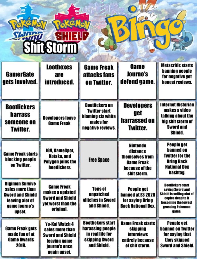 internalBSOD's tweet photo. Wanna play a game?
#BringBackNationaIDex #PokemonSwordandShield #PokemonDeservesBetter #PokemonDeservesBetterGames
#FireMasuda #FireOhmori #ScrewYouGameFreak #FuckYouGameFreak https://t.co/uhujzX3I4S