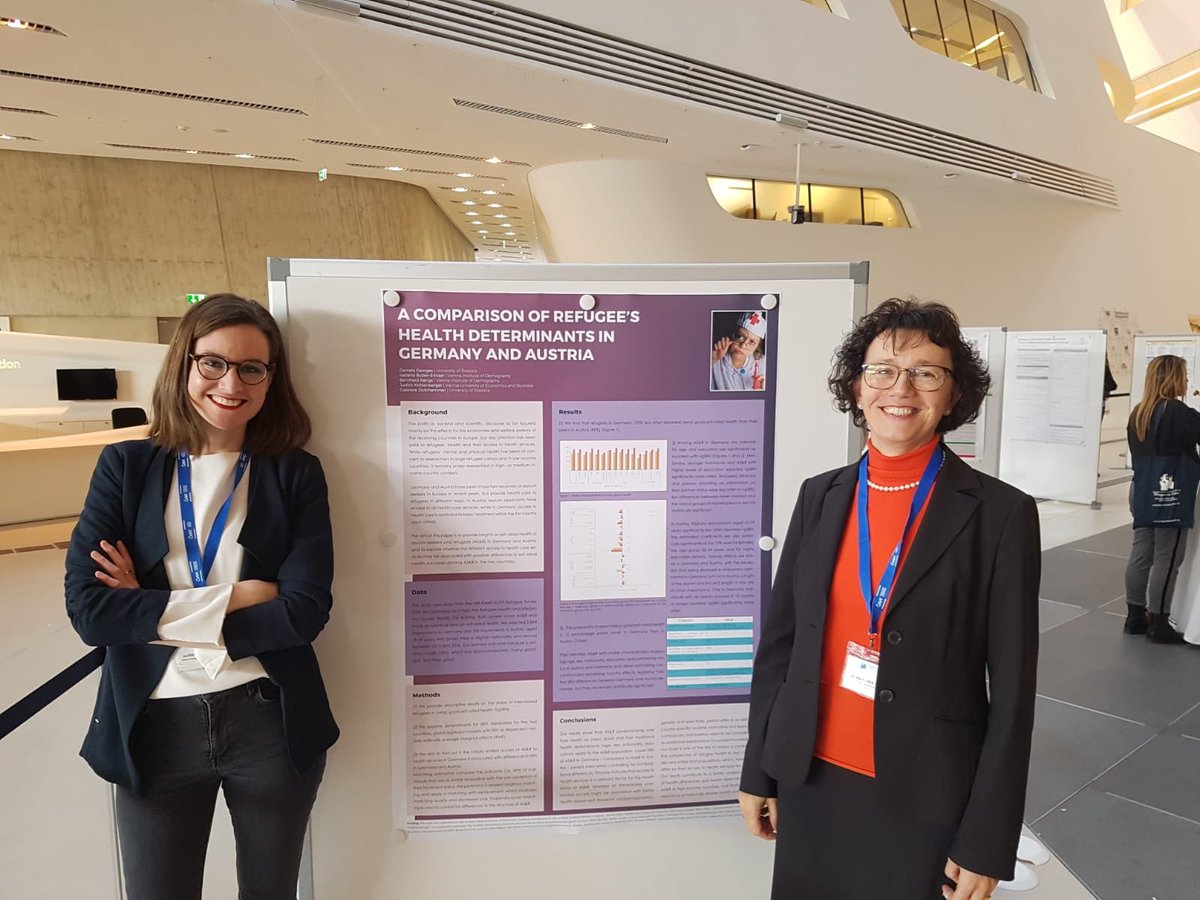BuberEnnser's tweet photo. Poster presention at #WIC2019 on health of refugees in Austria and Germany @J_Kohlenberger. https://t.co/vltzMo273U