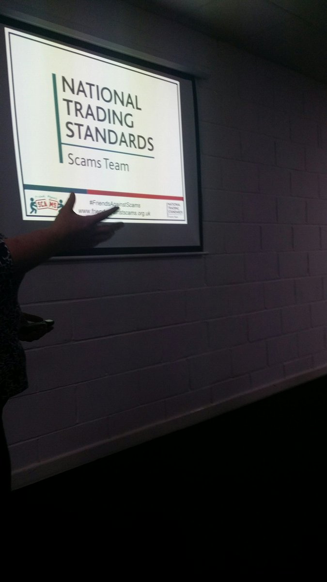 #FriendsAgainstScams talk National Trading Standards in #Wickham be a friend tell a friend friendsagainstscams.org.uk