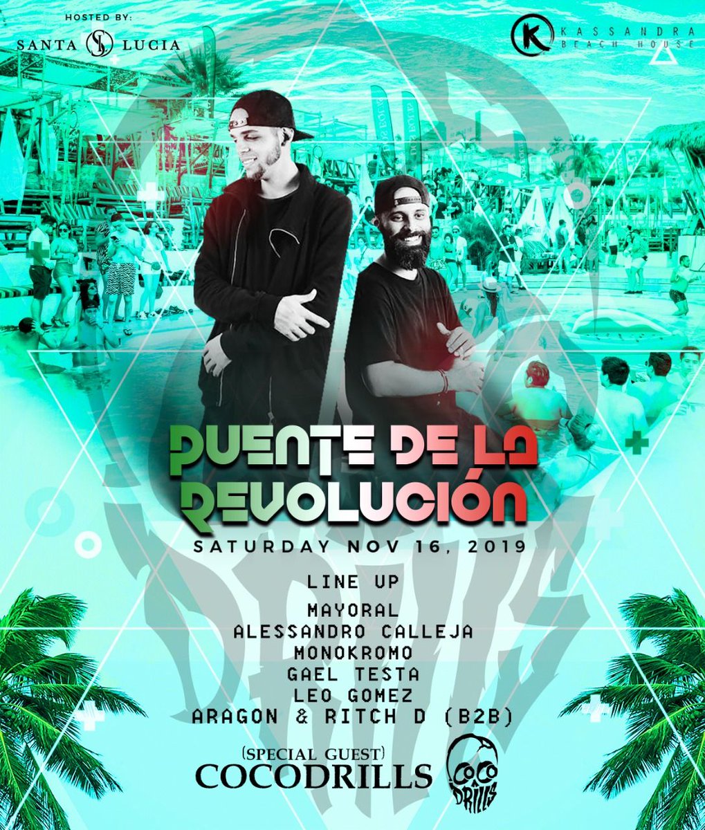 [Evento] Puente de la Revolución Hosted By <a href="/SantaLucia001/">Santa Lucía</a> @ Kassandra Beach House
sábado 16 sep. #Acapulco
Info: buff.ly/2pbJFyP