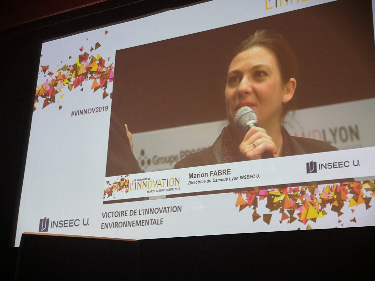 VICTOIRE DE L’INNOVATION ENVIRONNEMENTALE
Félicitations à Meersens, représentée par son CEO Morane REY-HUET qui reçoit ce prix de la part de Marion FABRE, Directrice du Campus de Lyon INSEEC U.
#vinnov2019
