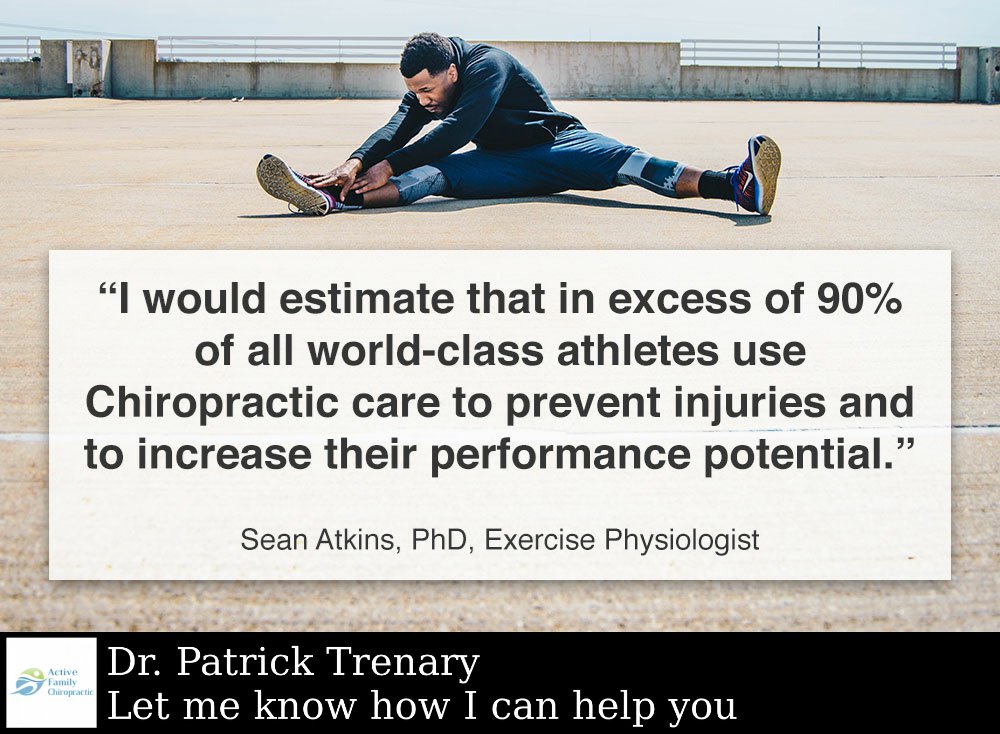 Athletic impacts to the legs, feet, head, shoulders and torso often radiates to the spine which can misalign the spinal column.