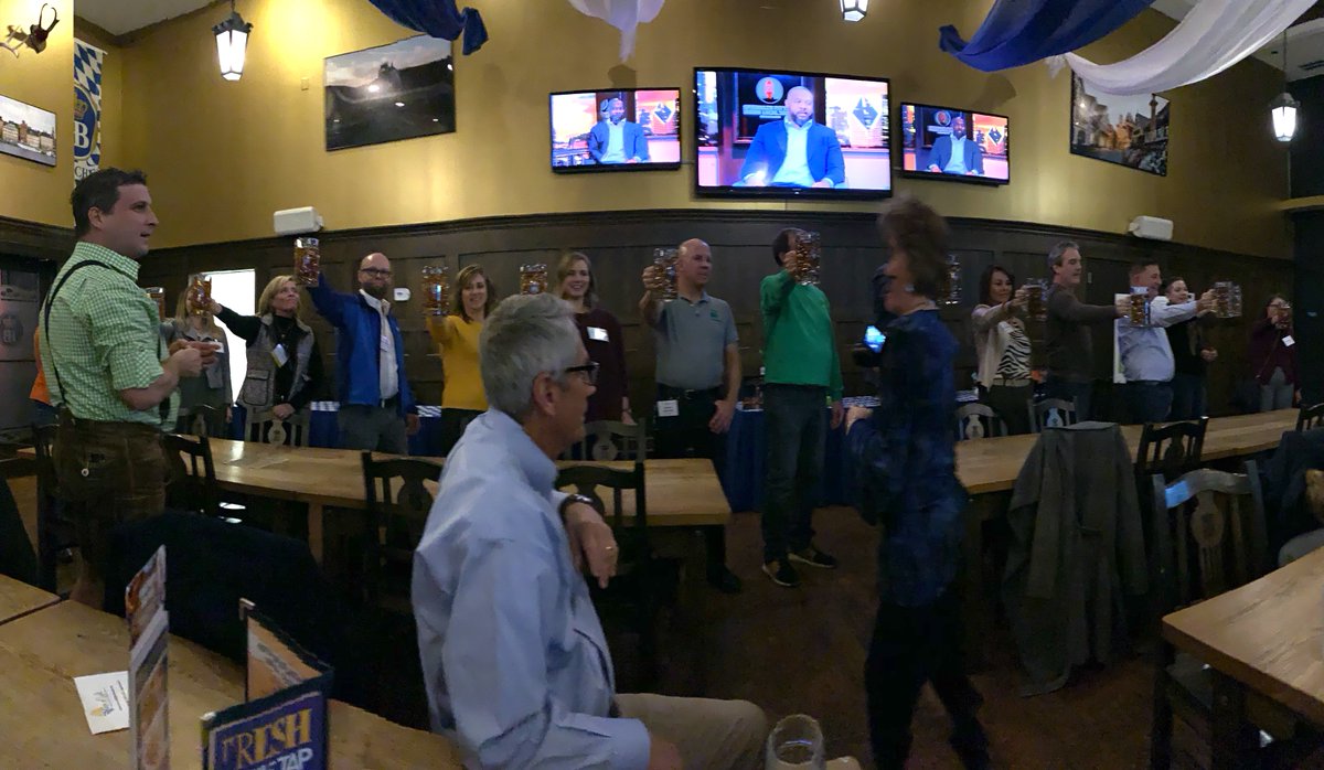 QueueChicago's tweet photo. Queue’s Ross Vangalis attended an Oktoberfest-themed #charity event for @ChicagoFSF &amp; @ChicagoIFT. Held at @HofbrauChicago, #philanthropists like Ross joined to #support the IFT’s mission of educating bright young stars who will shape the next generation of #foodtech. #QueueCares https://t.co/yPh6J62yKN