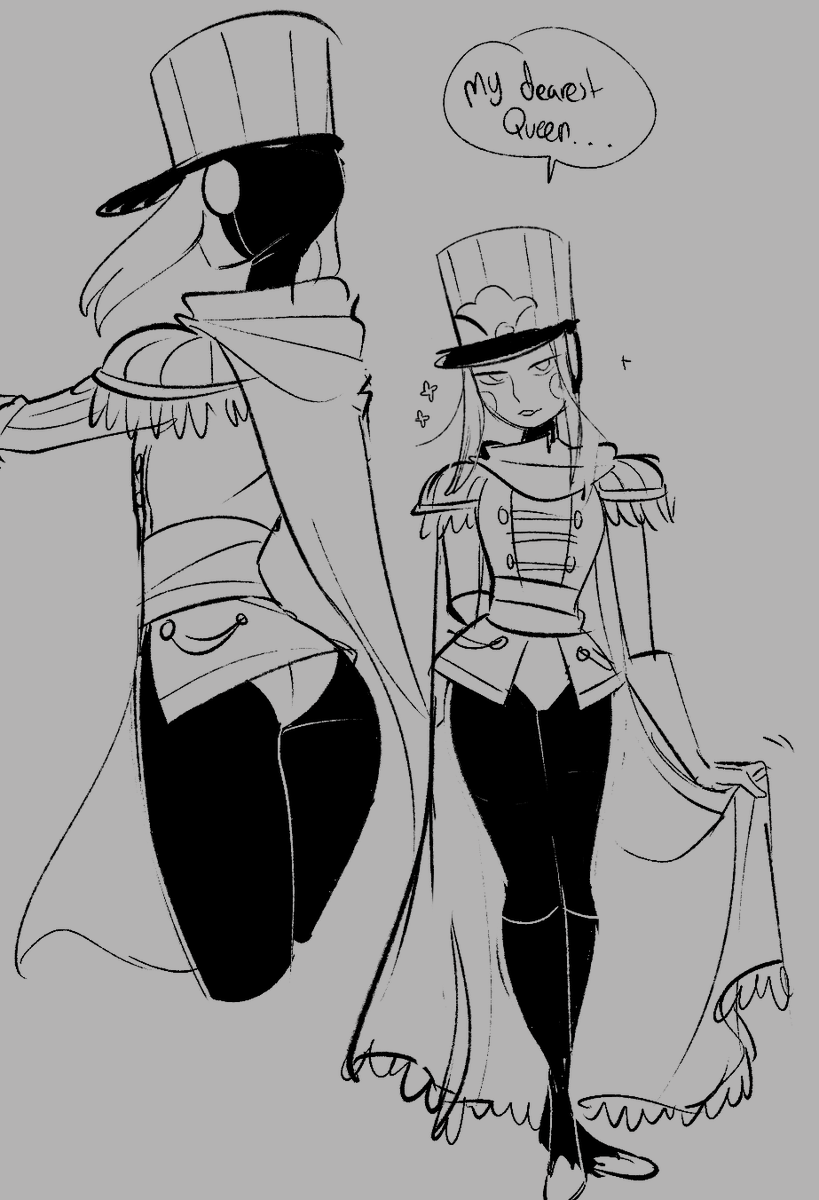 VonGulli's tweet photo. Summore doodles of the nutcracker idea lol!! 
I'm so touched you guys like them!! (mostly doodles of Lomond, but don't worry her gf is usually close by!) 
🐭♥️⚔️ https://t.co/MvqinjbPJI