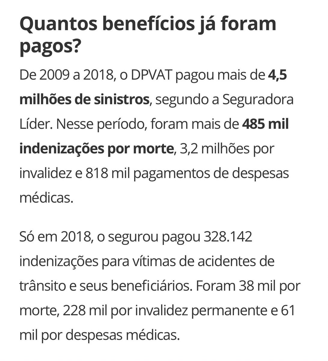 Foi isso aqui que o Bolsonaro JOGOU NO LIXO. A extinção do DPVAT e DPEM é um absurdo completo! São bilhões de reais retirados do SUS, que já sofre desesperadamente!