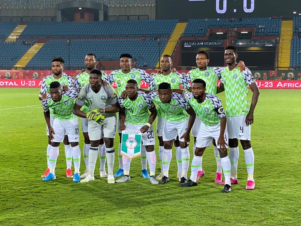 alfredjones254's tweet photo. 🇳🇬 #Nigeria secured their 1st win of the #AFCONU23 after coming from behind to beat 🇿🇲 #Zambia 3:1 in a at the Al-Salam Stadium in Cairo, Egypt.

FT:Zambia 🇿🇲 1-3 🇳🇬 Nigeria 
[Patson Daka || Orji Okwonkwo, Kelechi Nwakali,Taiwo Awoniyi]

#SoarSuperEagles
#TotalAFCONU23 #ZAMNGA https://t.co/Y6CPOBOwqY