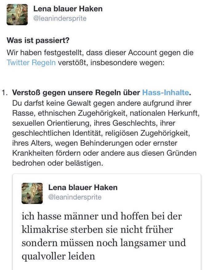 Was sagt eigentlich @bento_de oder <a href="/SPIEGELONLINE/">SPIEGEL ONLINE</a> dazu, dass eine ihrer Autorinnen so dermaßen in der Öffentlichkeit hetzt? Gelten hier die gleichen Maßstäbe mit den dazugehörigen Konsequenzen, oder versucht man wieder wie Merkel das Thema totzuschweigen? #lenablauerhaken