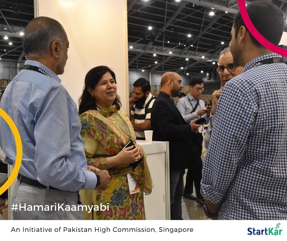 Day 2 at #SGFintechFest 2019! 
The high commissioner of Pakistan to Singapore, <a href="/RukhsanaAfzaal/">Rukhsana Afzaal</a> with a pleasant smile on her face. 

#HamariKamyaabi #SGFintechFest

<a href="/RukhsanaAfzaal/">Rukhsana Afzaal</a> <a href="/SaeedRehman1/">Saeed Rehman</a> @PahicSingapore <a href="/MoitOfficial/">Ministry of IT & Telecom</a> <a href="/MOFAPakistan/">Promoting Pakistan Tourism 🇵🇰</a>