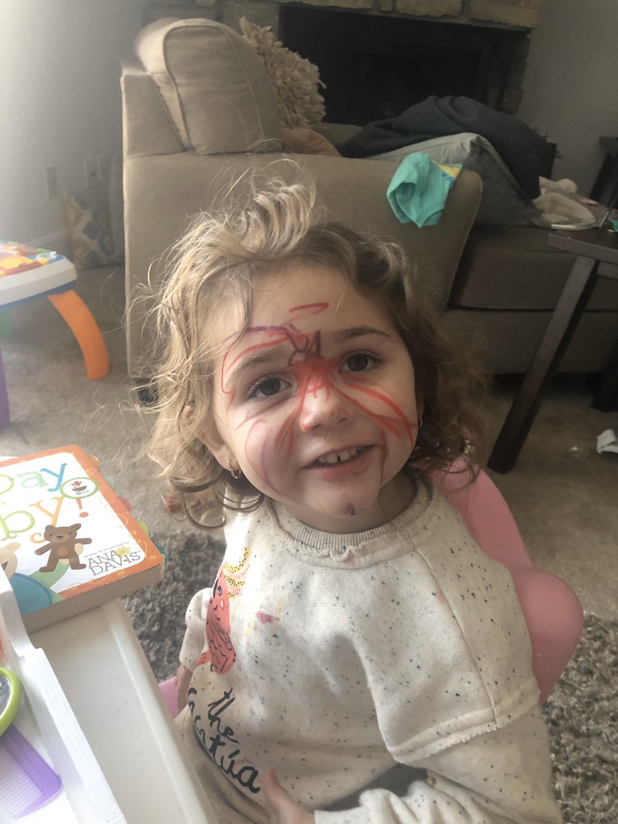 nursegisella_'s tweet photo. My daughter got into my new @ColourPopCo lip liners. It looks like she likes them as much as I do! #Colourpop #momlife #toddlerlife #ihavenocontrol https://t.co/YvwVkYppty