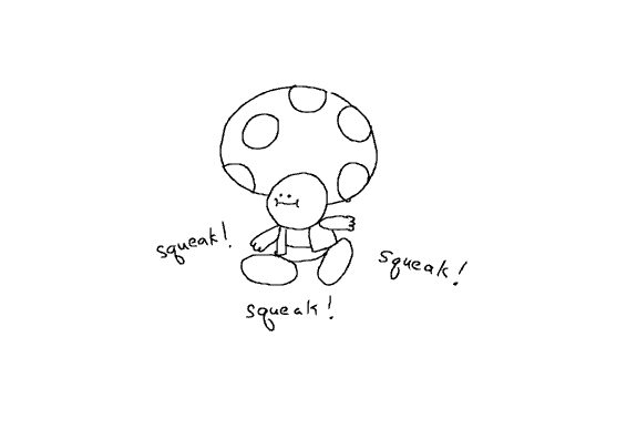 my takeaway from luigi's mansion is toad has a driver's license and squeaky shoes and also i love him 