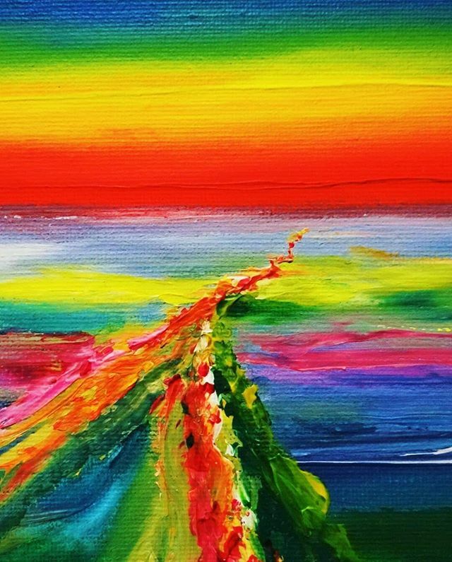FOR SALE (DM me if interested)⠀
"Road to Somewhere" (detail)
⠀
Where does the road end?⠀
⠀
If you've never painted perspective before then this type of landscape is a good place to start. The key is to let the path wander a little horizontally in a s… ift.tt/34Wlzr0