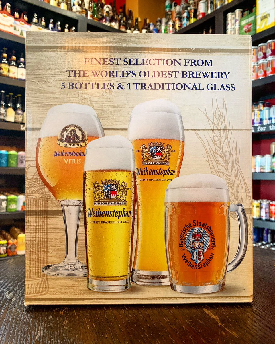 barrelhousetap's tweet photo. @weihenstephan gift sets are back! A perfect gift for any beer geek - especially if that geek is you! 🍻 #DaytonLovesBeer #craftbeer #beergeek #beer #beerporn #dayton #dyt https://t.co/mQc75HkGn0