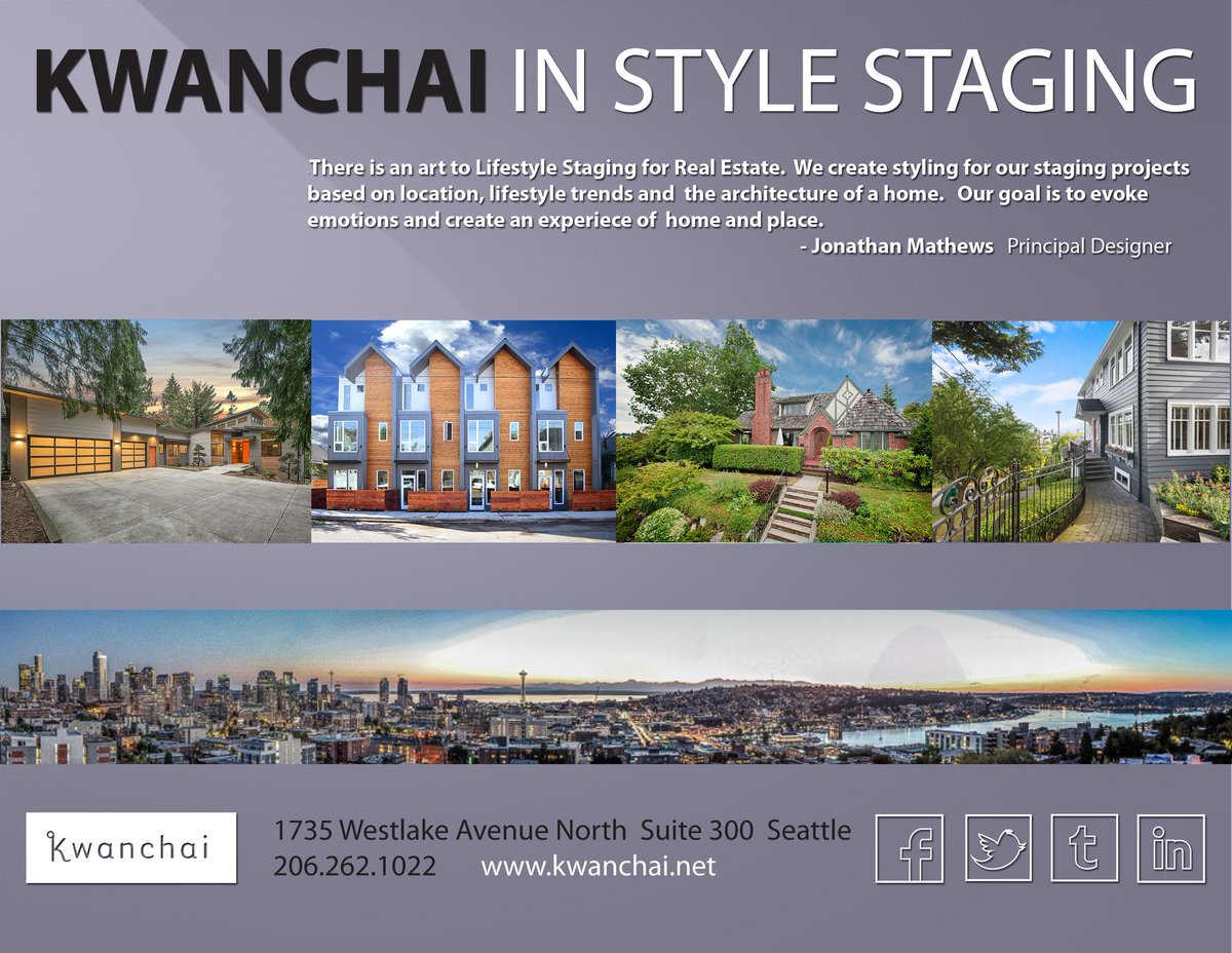 kwanchaidesign's tweet photo. KWANCHAI IN STYLE STAGING
Helping home owners and agents usher in quick and record home sales around the Northwest. Traditional to contemporary, Kwanchai sets the stage, literally, showing homes in their full potential.
#interiordesign #stagingservices #seattlerealestate https://t.co/EYqtGlpI0E